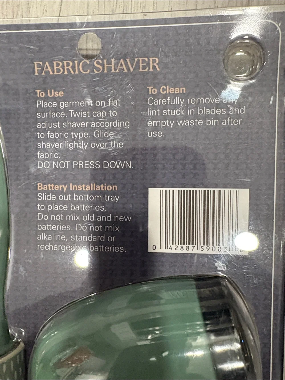 Farberware Mint Green Fabric Shaver & Lint Roller Set